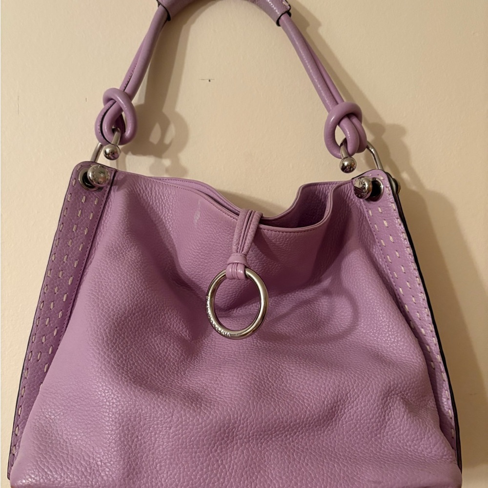 BCBG Lavender Leather Bag